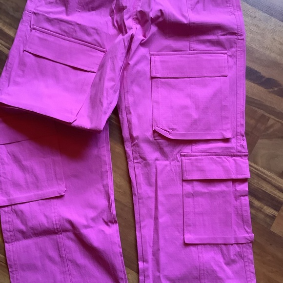 New Mono B pink pull on cargo style pants - Picture 8 of 9